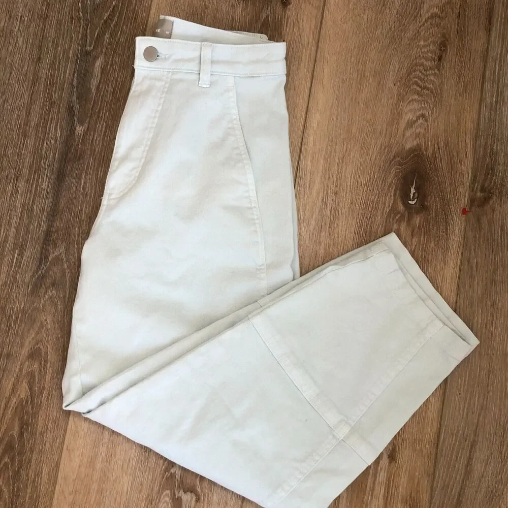 Everlane Light Blue "The UTILITY BARREL PANTS" High-Rise Ankle Pants Sz 4 $118 - Picture 16 of 16